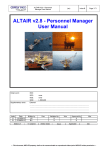 ALTAIR v2.8 - Personnel Manager User Manual