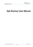 Spb Backup User Manual
