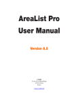 AreaList Pro User Manual - e-Node