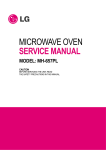MICROWAVE OVEN SERVICE MANUAL - Page de test