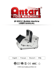 B-100(X) Bubble Machine USER MANUAL