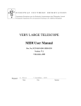 VERY LARGE TELESCOPE MIDI User Manual