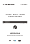 USER MANUAL DVD PLAYER WITH BUILT- IN DVB-T
