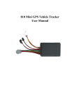 810 Mini GPS Vehicle Tracker User Manual