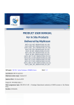 PRODUCT USER MANUAL For In Situ Products - Coriolis