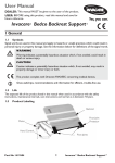 Invacare® Bedco Backrest Support™ User Manual