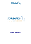 Soprano - DRM Modulator - User manual