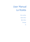 User Manual La Rosita®