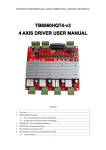 TB6560HQT4-v3 4 AXIS DRIVER USER MANUAL