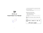 TP UP-AT Panel Printer User Manual