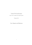 Unison File Synchronizer User Manual and Reference