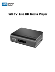 WD TV Live HD Media Player User Manual