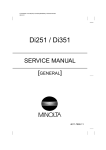 Di251 - 351 SERVICE MANUAL GENERAL