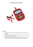 BST-100 Battery Tester User Manual NOTES： Carefully