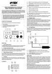 USER MANUAL CBM-450 UK