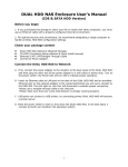 DUAL HDD NAS Enclosure User's Manual