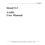Stood 5.3 AADL User Manual
