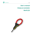 User's manual Clamp-on-ammeter MiniFLEX