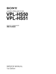 VPL-HS50/HS51 Service Manual - Philips Parts and Accessories