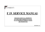 F 19 SERVICE MANUAL