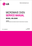 MICROWAVE OVEN SERVICE MANUAL