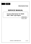 Common Rail System for ISUZU SERVICE MANUAL OPERATION