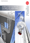 Installation and Operating Manual for fixed ladders in the standard