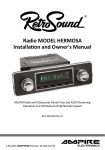Radio MODEL HERMOSA Installation and Owner's Manual