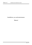 Installation, use and maintenance Manual