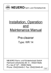 Installation, Operation and Maintenance Manual