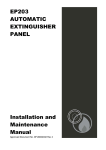EP203 Automatic Extinguisher Panel Installation - C-Tec