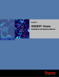 SEQUEST Cluster Installation and Operation Manual Version B