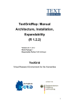 TextGridRep: Manual Architecture, Installation, Expandability (R 1.2.2)