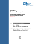 SpectraSuite Installation and Operation Manual