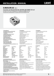 InstallatIon · Manual 5.0635.09.52 V2.1 1/2