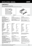 InstallatIon · Manual 5.0670.00.15 1/2
