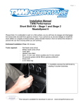 Installation Manual TWM Performance Short Shift Kit – Stage 1 and