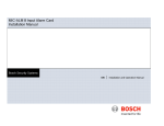 MIC-ALM 8 Input Alarm Card Installation Manual