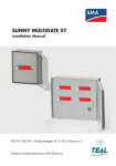 Installation Manual - SUNNY MULTIGATE XT