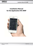 Installation Manual for the Application iHC-MIRF