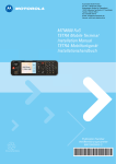 MTM800 FuG TETRA Mobile Terminal Installation Manual