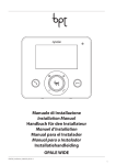 Manuale di Installazione Installation Manual Handbuch für