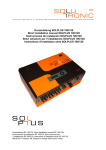 Kurzanleitung SOLPLUS 100/120 Short installation manual