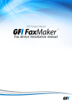 Fax device installation manual
