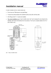 Installation manual