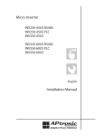 Micro-Inverter Installation-Manual