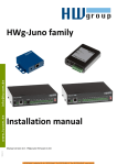 HWg-Juno Installation manual