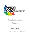 Z88Aurora Installation Manual Unix