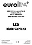 EUROLITE LED Eiszapfen Lichterkette User Manual - LTT