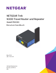 NETGEAR Trek N300 Travel Router and Range Extender PR2000